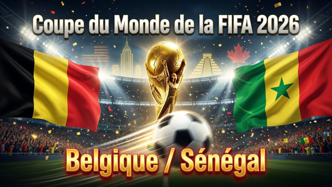 Pronostic Belgique Sénégal - Coupe du Monde 2026 01/07/2026