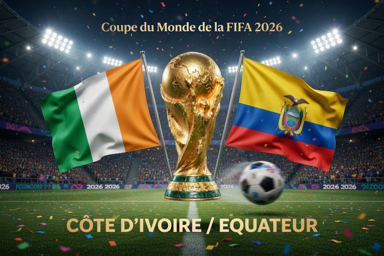 Pronostic Côte d'Ivoire Équateur - Coupe du Monde 2026 15/06/2026