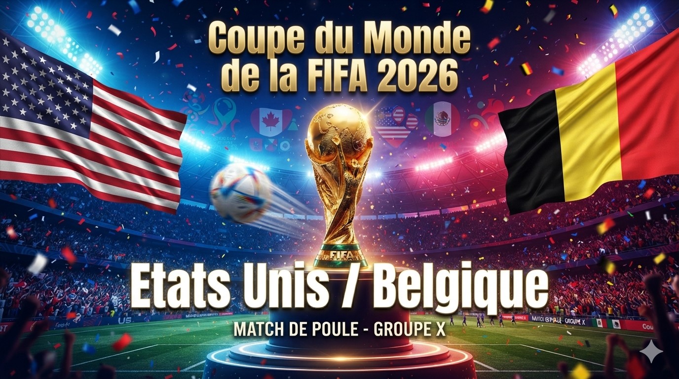 Pronostic États-Unis Belgique - Coupe du Monde 2026 07/07/2026