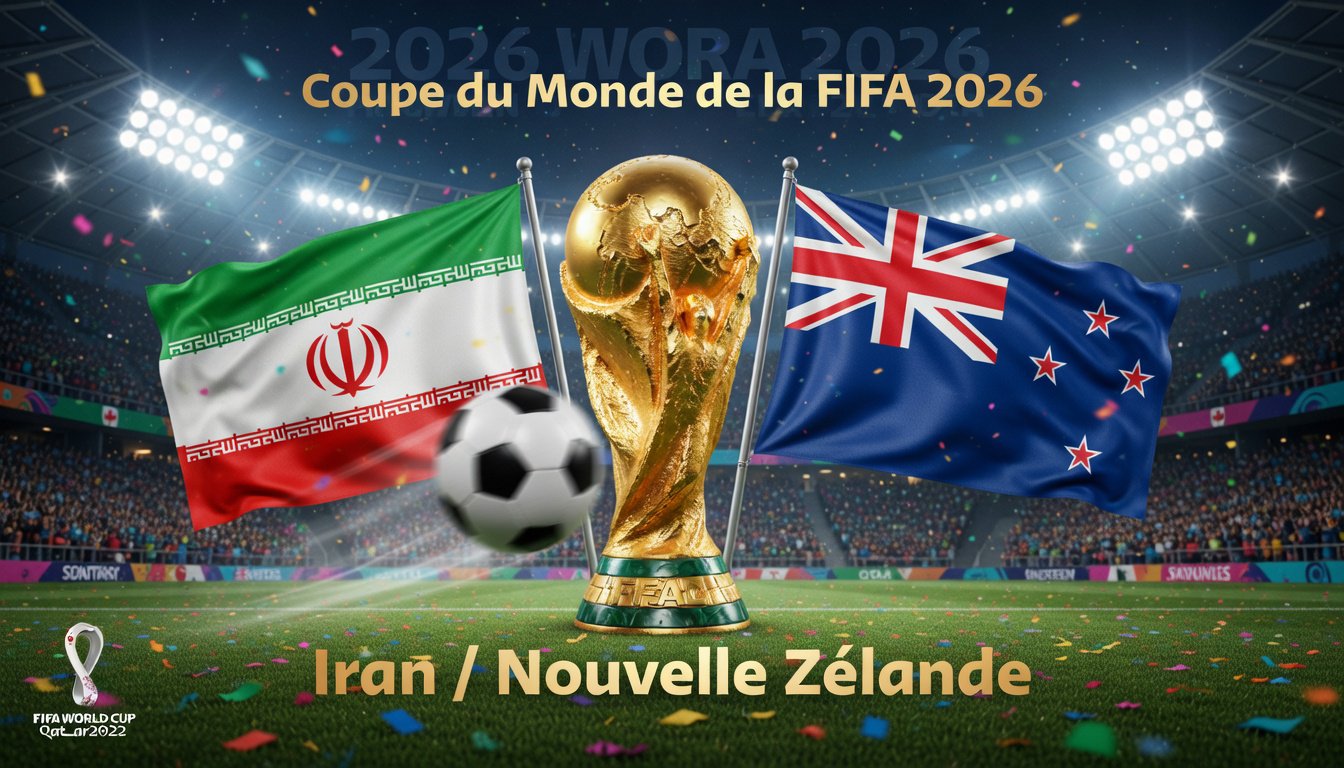 Pronostic Iran Nouvelle-Zélande - Coupe du Monde 2026 16/06/2026