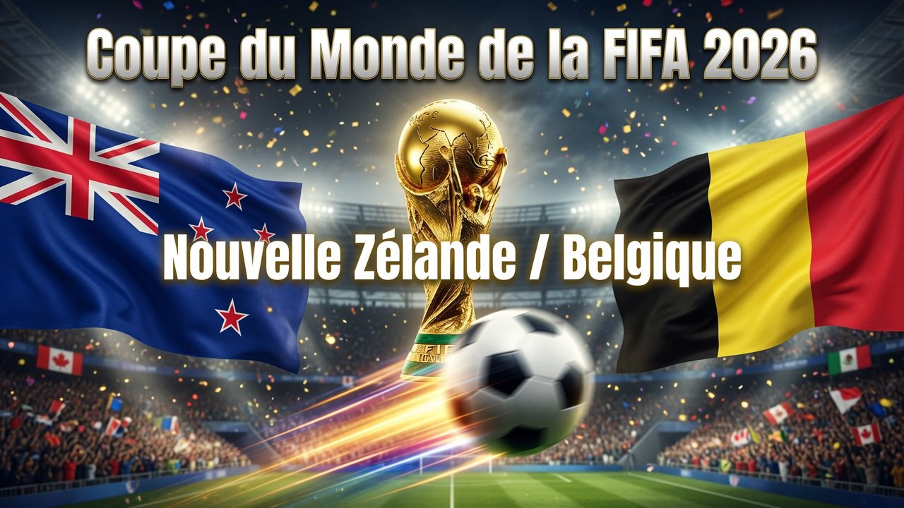 Pronostic Nouvelle Zélande Belgique - Coupe du Monde 2026 27/06/2026