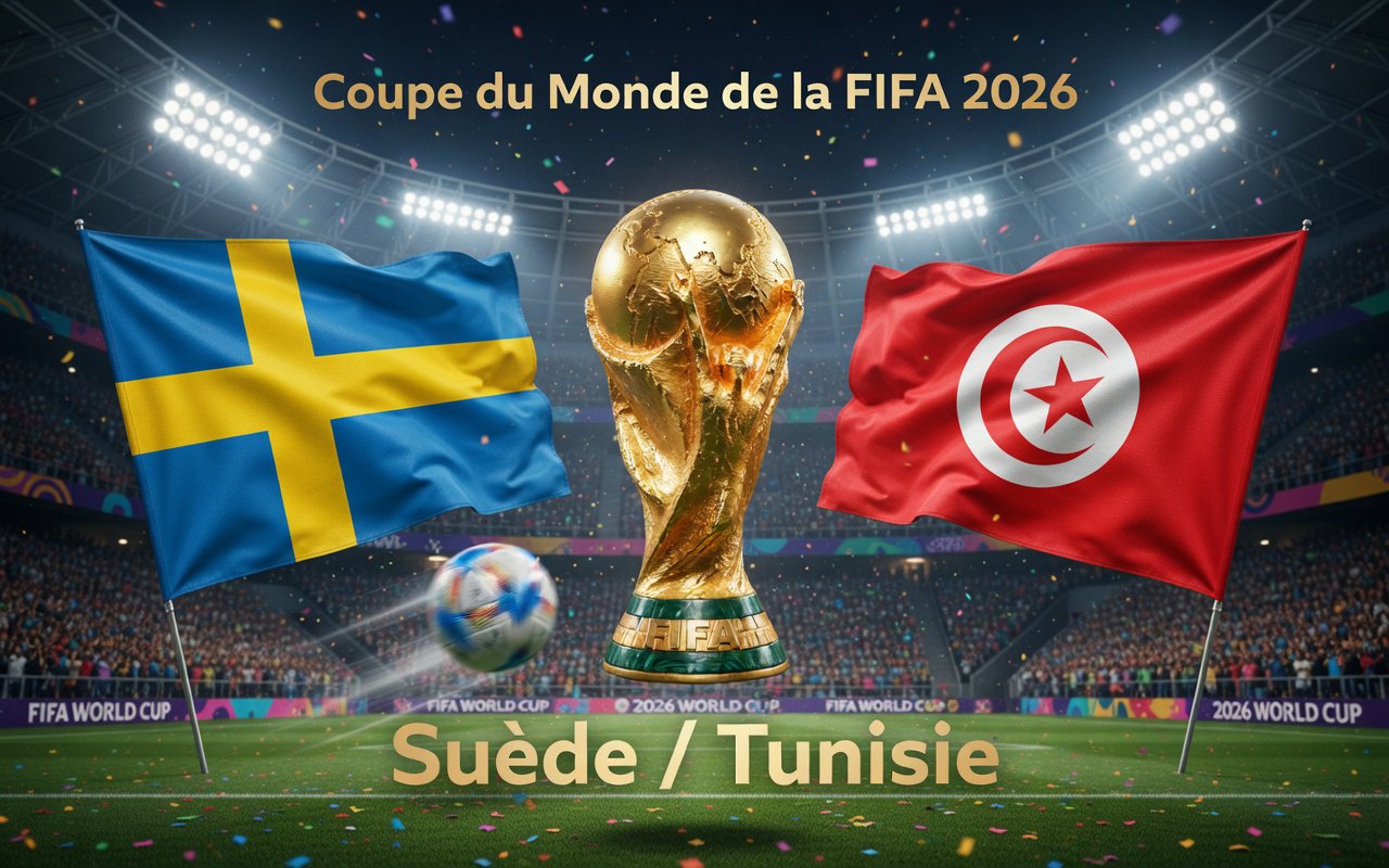 Pronostic Suède Tunisie - Coupe du Monde 2026 15/06/2026