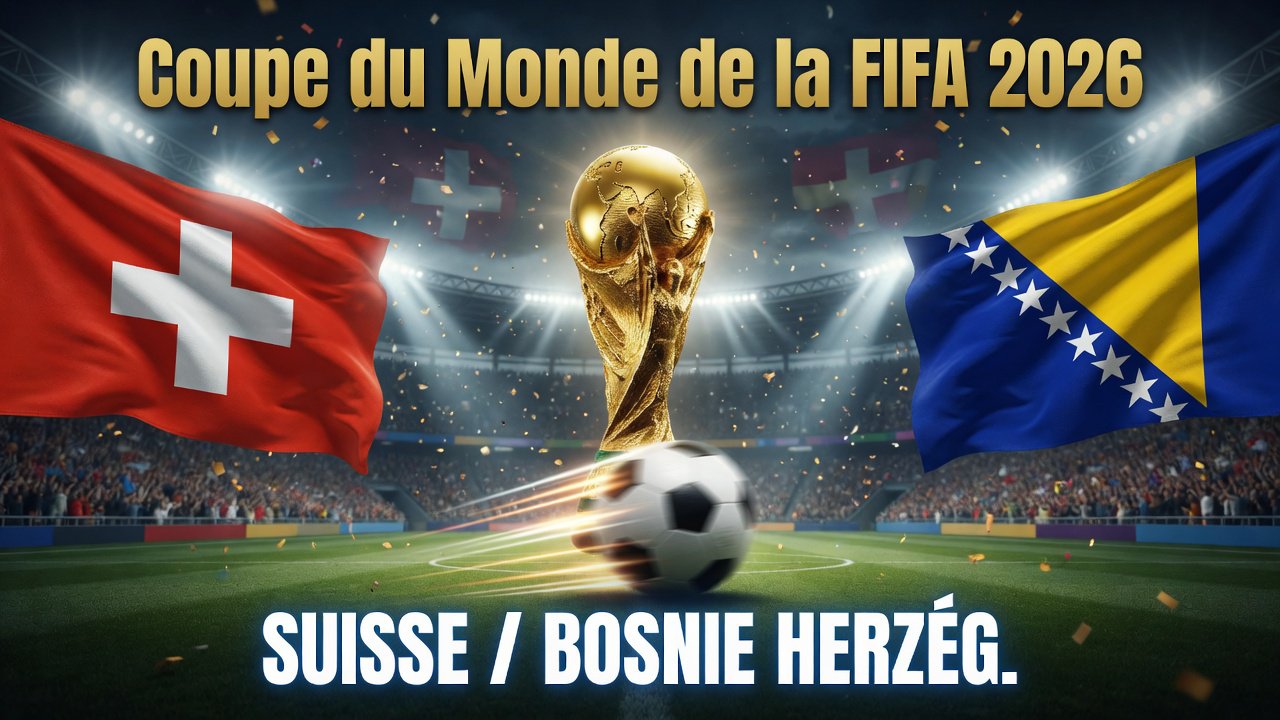 Pronostic Suisse Bosnie-Herzégovine - Coupe du Monde 2026 18/06/2026