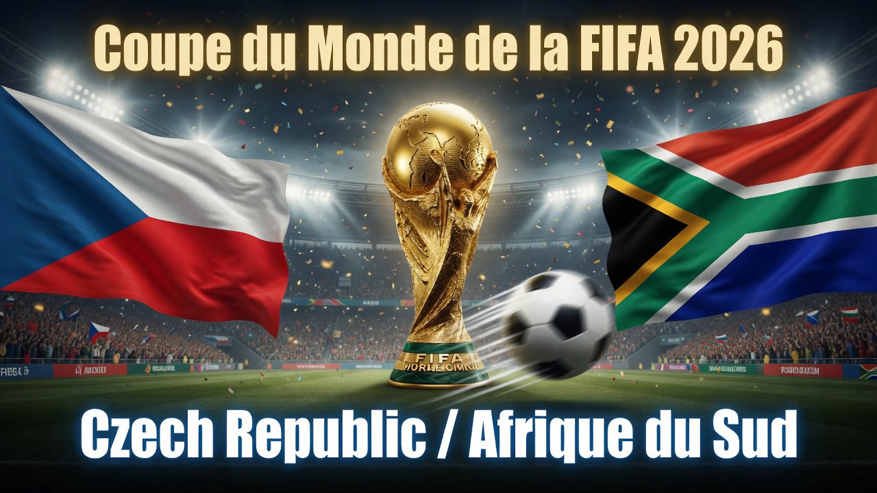 Pronostic Tchéquie - Afrique du Sud - Coupe du Monde 2026 18/06/2026