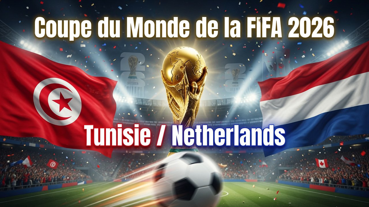 Pronostic Tunisie Pays-Bas - Coupe du Monde 2026 26/06/2026