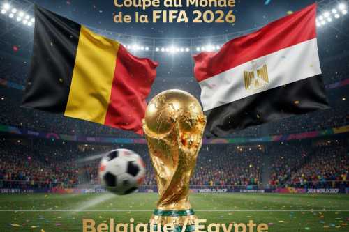 Pronostic Belgique - Égypte - Coupe du Monde 2026 15/06/2026