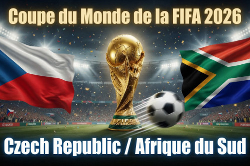 Pronostic Tchéquie - Afrique du Sud - Coupe du Monde 2026 18/06/2026